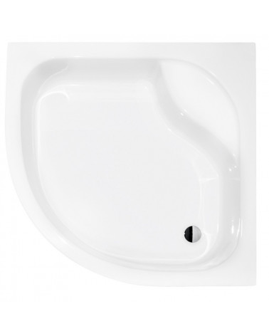 Receveur de douche extra-plat ARON SLIMLINE semi-circulaire 80x80 cm et 90x90 cm blanc