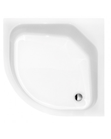 Piatto doccia Barone 90x90x5.5 bianco rotondo acrilico di 1/4 cm