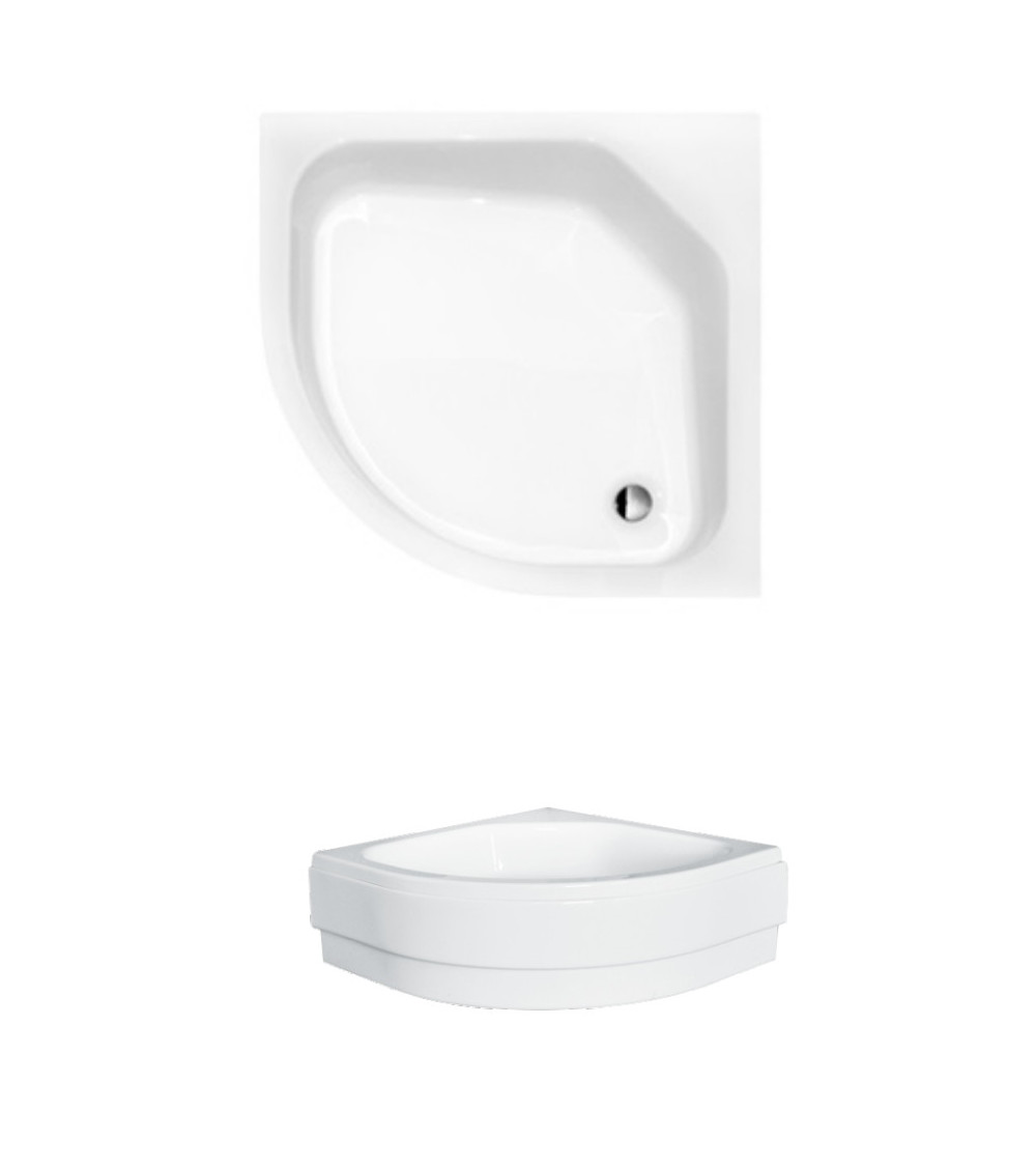 Receveur de douche DIPER II semi-circulaire 80x80 cm et 90x90 cm blanc Receveur de douche DIPER II semi-circulaire 80x80 cm et 90x90 cm blanc