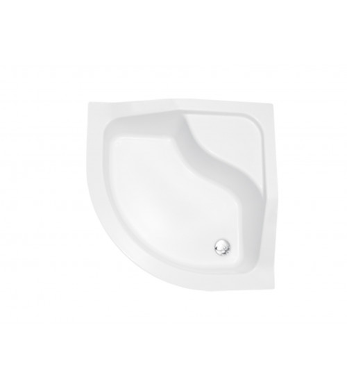 Piatto doccia Barone 90x90x5.5 bianco rotondo acrilico di 1/4 cm