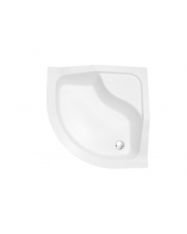 Piatto doccia Barone 90x90x5.5 bianco rotondo acrilico di 1/4 cm