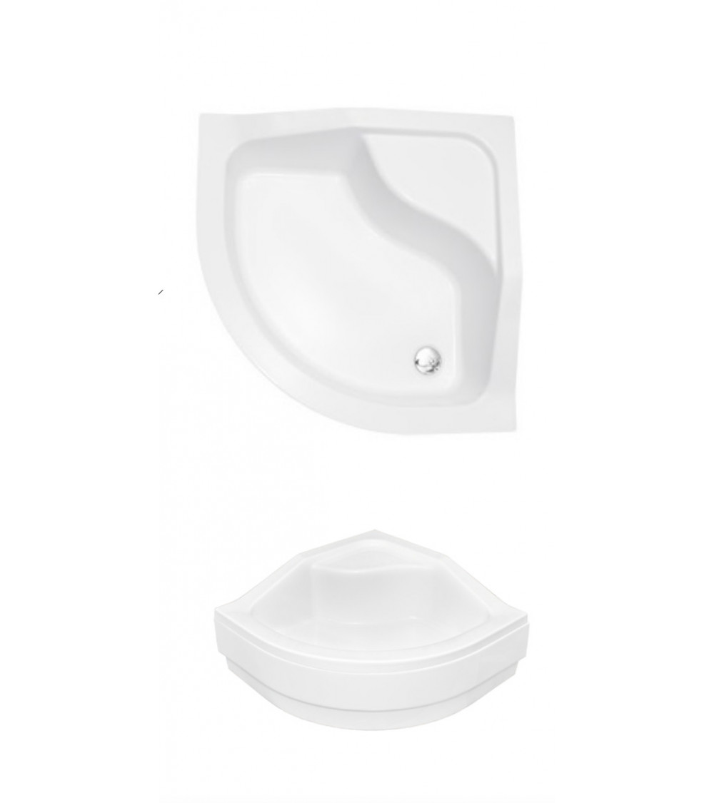 Receveur de douche DIPER I semi-circulaire 80x80 cm et 90x90 cm blanc Receveur de douche DIPER I semi-circulaire 80x80 cm et 90x90 cm blanc