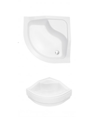 Receveur de douche DIPER I semi-circulaire 80x80 cm et 90x90 cm blanc