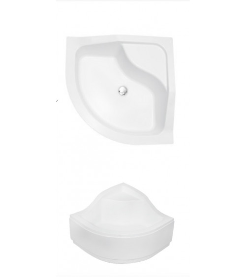 Plato de ducha OLIVER I semicircular 80x80 cm et 90x90 cm blanco