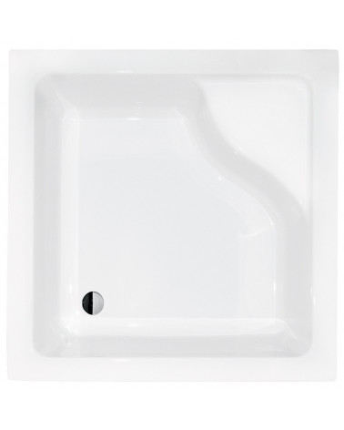 Plato de ducha extraplano AQUARIUS SLIMLINE cuadrado 80x80 cm et 90x90 cm blanco