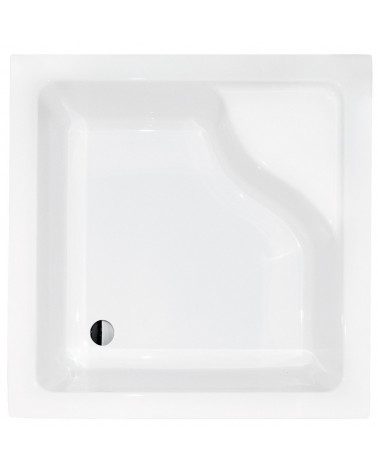 Receveur de douche extra-plat AQUARIUS SLIMLINE carré 80x80 cm et 90x90 cm blanc