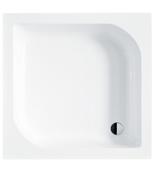 Piatto doccia Barone 90x90x5.5 bianco rotondo acrilico di 1/4 cm