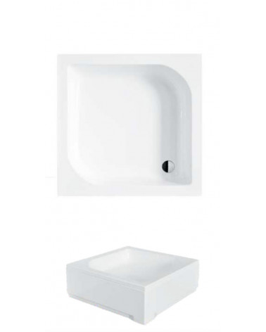 Receveur de douche ALEX semi-circulaire 70x70/80x80/90x90 cm blanc