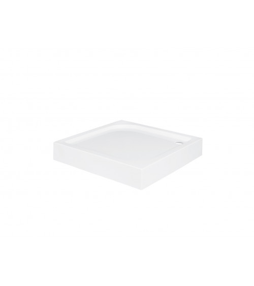 Receveur de douche extra-plat AQUARIUS SLIMLINE carré 80x80 cm et 90x90 cm blanc