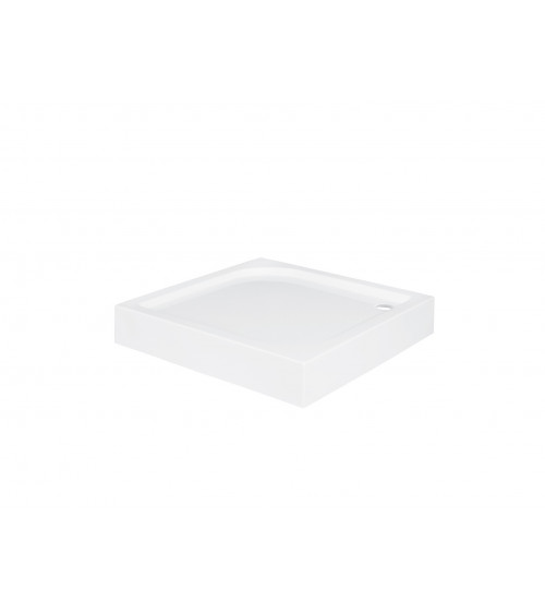 Plato de ducha extraplano AQUARIUS SLIMLINE cuadrado 80x80 cm et 90x90 cm blanco