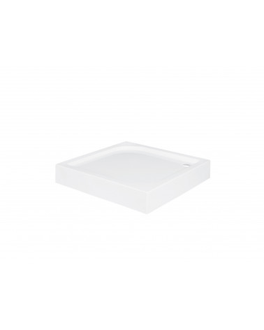 Receveur de douche extra-plat AQUARIUS SLIMLINE carré 80x80 cm et 90x90 cm blanc