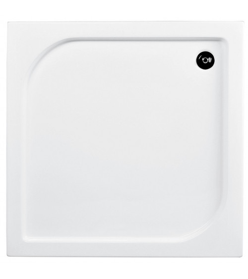 Piatto doccia Barone 90x90x5.5 bianco rotondo acrilico di 1/4 cm