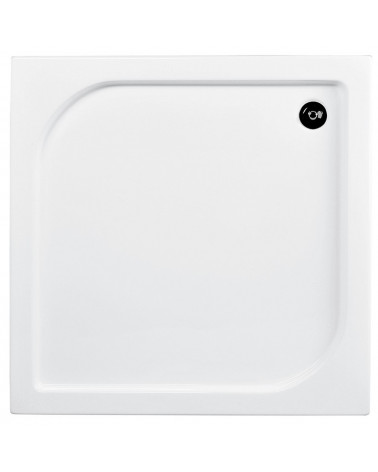 Plato de ducha extraplano AQUARIUS SLIMLINE cuadrado 80x80 cm et 90x90 cm blanco