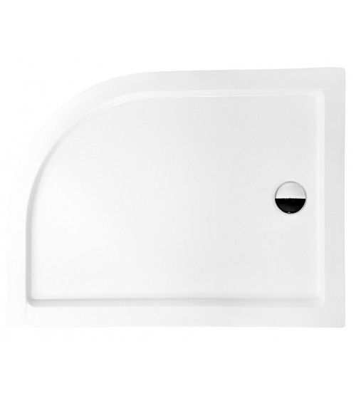 Receveur de douche extra-plat ALPINA SLIMLINE rectangulaire 100/120 x 80/90 cm blanc