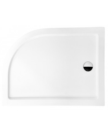 Receveur de douche extra-plat ALPINA SLIMLINE rectangulaire 100/120 x 80/90 cm blanc