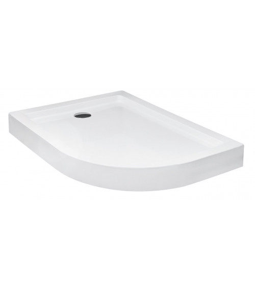 Plato de ducha extraplano ARON SLIMLINE semicircular 80x80 cm et 90x90 cm  blanco