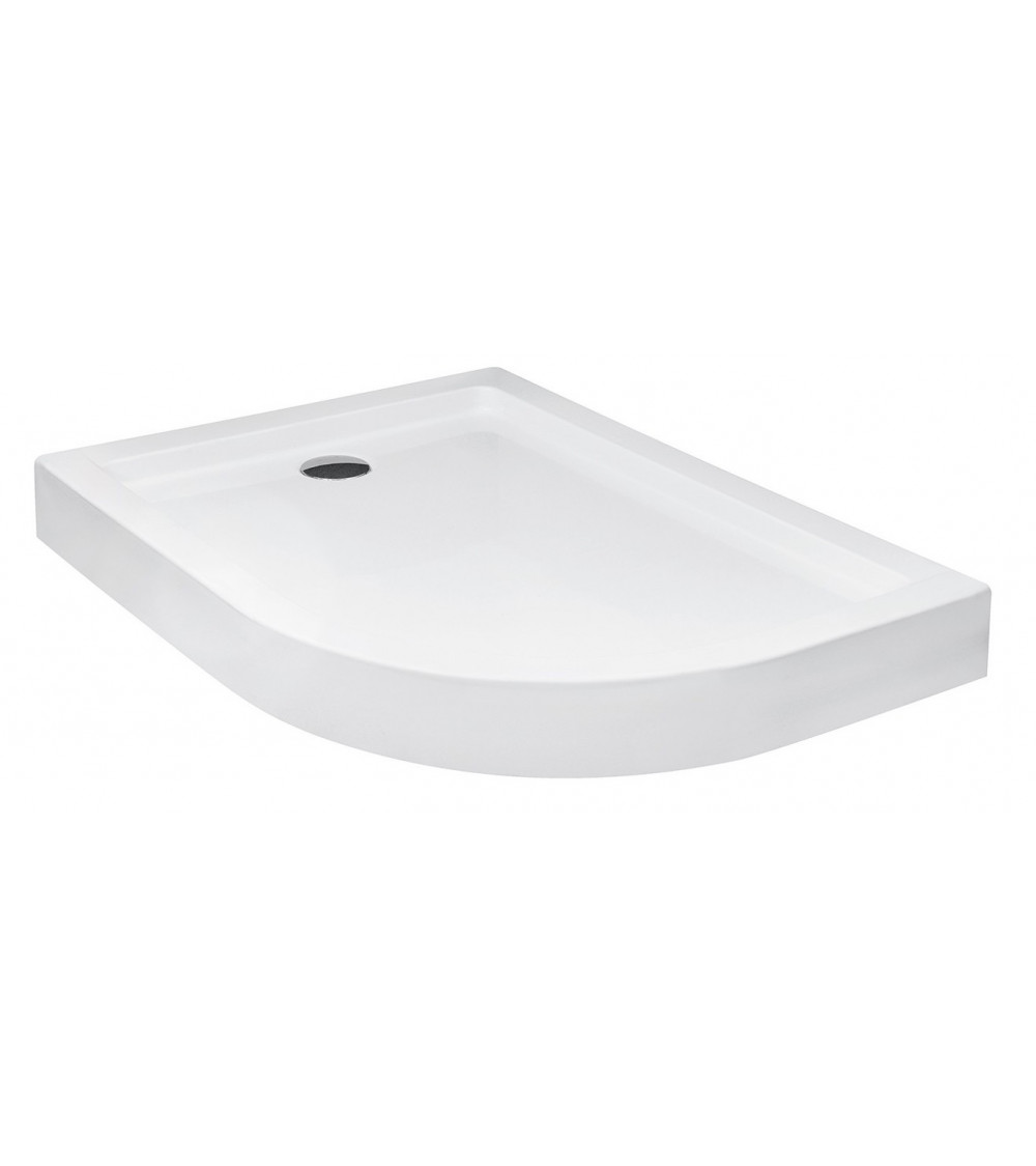 Receveur de douche extra-plat ALPINA SLIMLINE rectangulaire 100/120 x 80/90 cm blanc