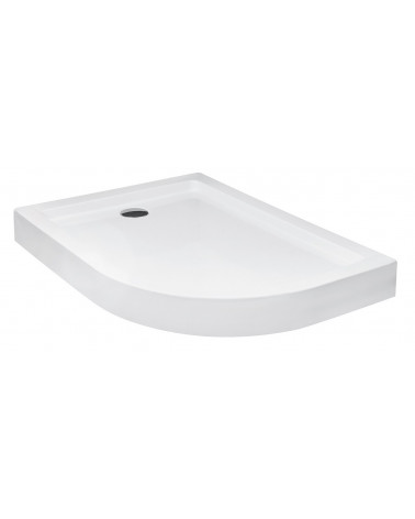 Piatto doccia Barone 90x90x5.5 bianco rotondo acrilico di 1/4 cm