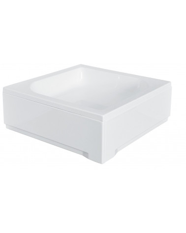 Piatto doccia Barone 90x90x5.5 bianco rotondo acrilico di 1/4 cm