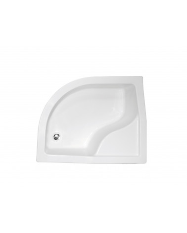 Receveur de douche SATURN asymétrique côté droit 100x80 cm et 120x90 cm blanc