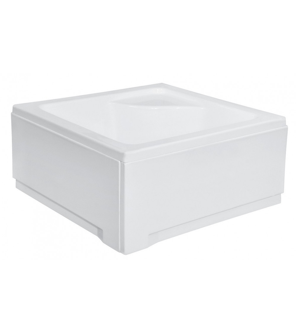 Receveur de douche extra-plat AQUARIUS SLIMLINE carré 80x80 cm et 90x90 cm blanc