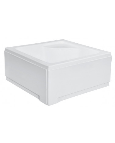 Receveur de douche extra-plat AQUARIUS SLIMLINE carré 80x80 cm et 90x90 cm blanc