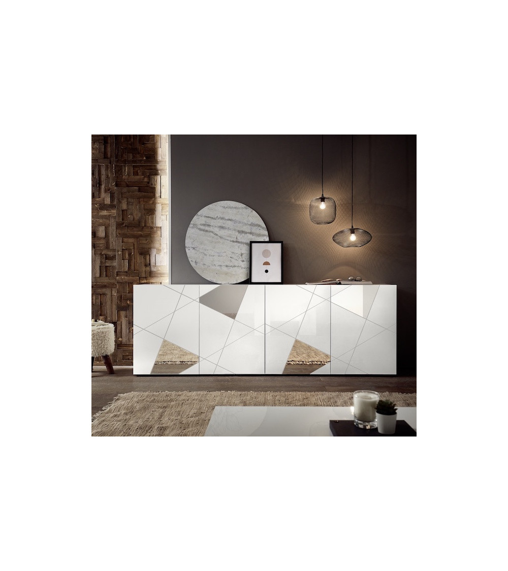 Salle à manger VITTORIA blanc laqué