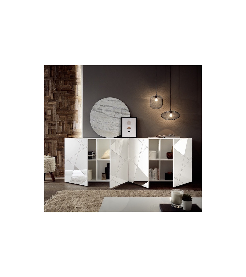 Salle à manger VITTORIA blanc laqué