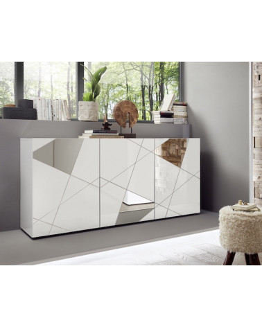 A buffet BASIC 210 cm bianco / antracite