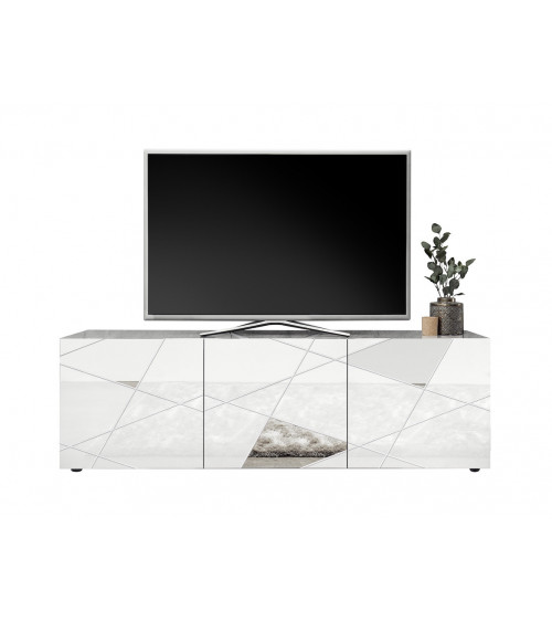 A buffet BASIC 210 cm bianco / antracite