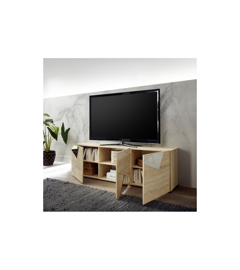 Mueble TV VITTORIA blanco lacado 181 cm