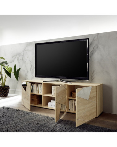 Mueble TV VITTORIA blanco lacado 181 cm