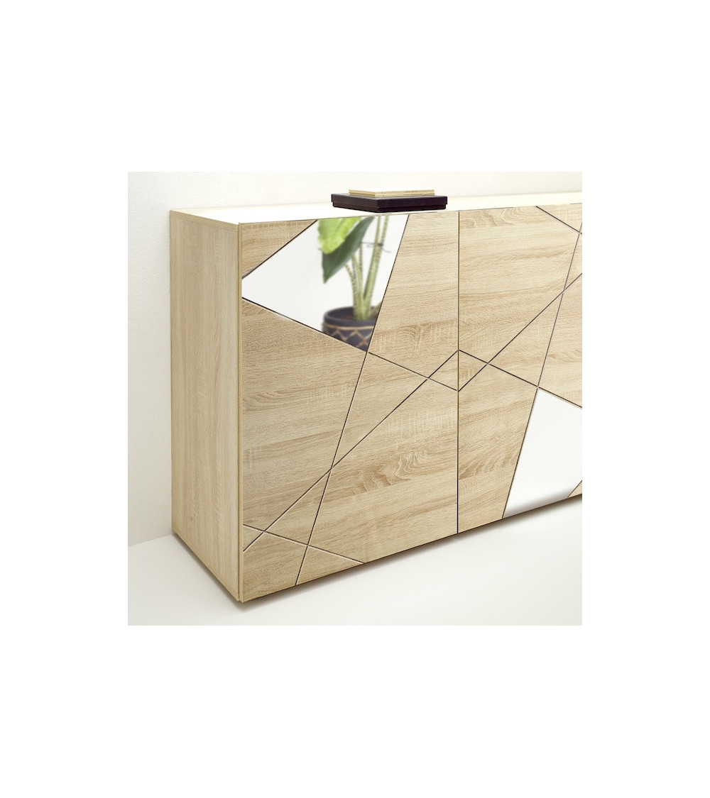 A buffet BASIC 210 cm bianco / antracite