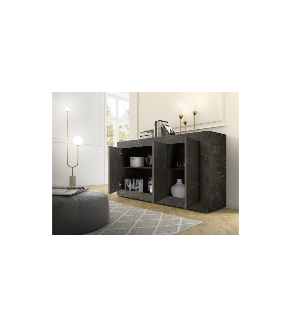 Aparador BASIC mármol gris antracita 160 cm