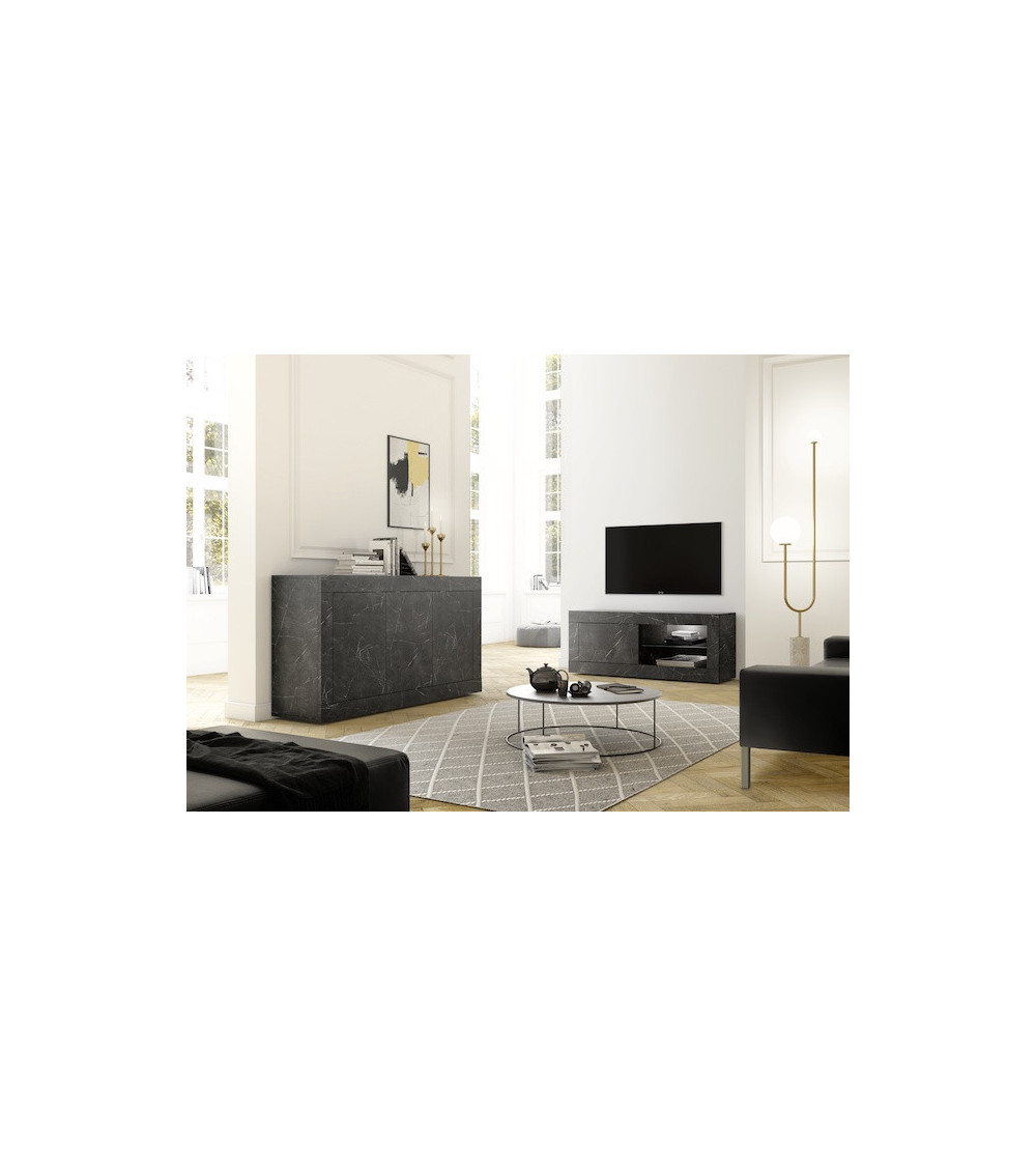 Aparador BASIC mármol gris antracita 160 cm