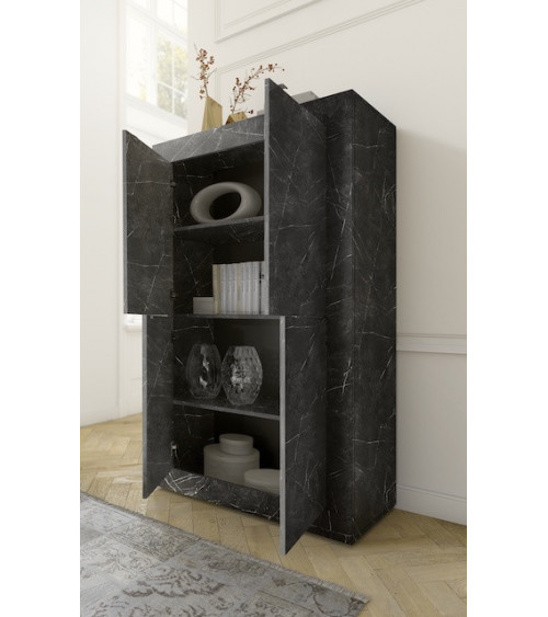 Argentier BASIC marbre gris anthracite 102x162 cm