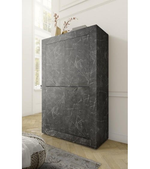 Argentier BASIC marbre gris anthracite 102x162 cm