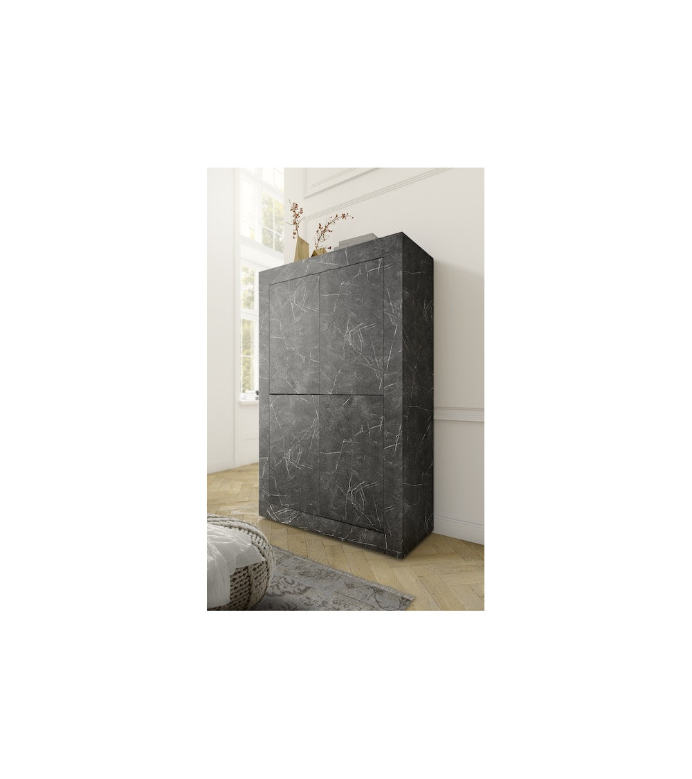 Argentier BASIC marbre gris anthracite 102x162 cm