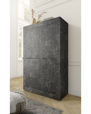 Aparador BASIC mármol gris antracita 207 cm