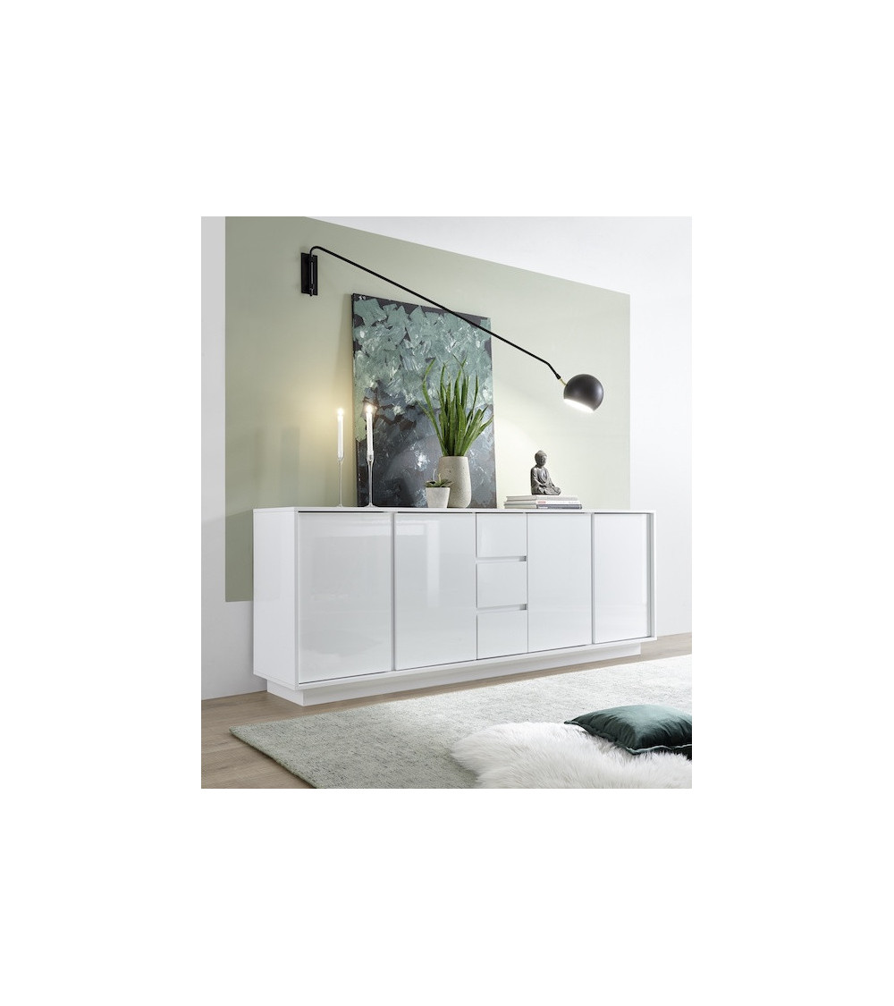 A buffet BASIC 210 cm bianco / antracite