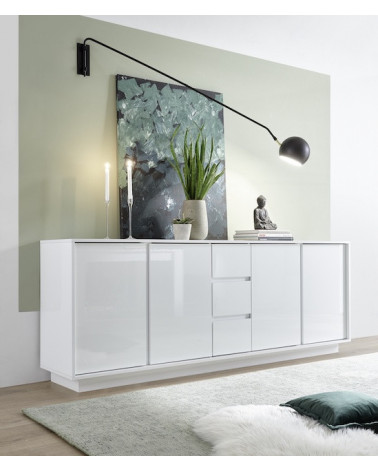 A buffet BASIC 210 cm bianco / antracite