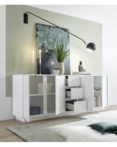 A buffet BASIC 210 cm bianco / antracite