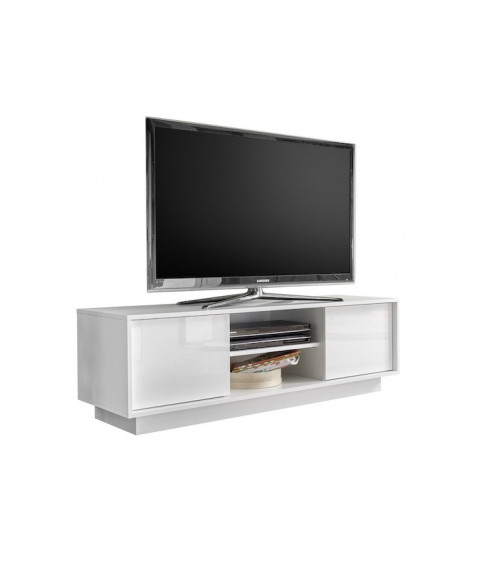 Conjunto mueble TV y armario ICE blanco lacado