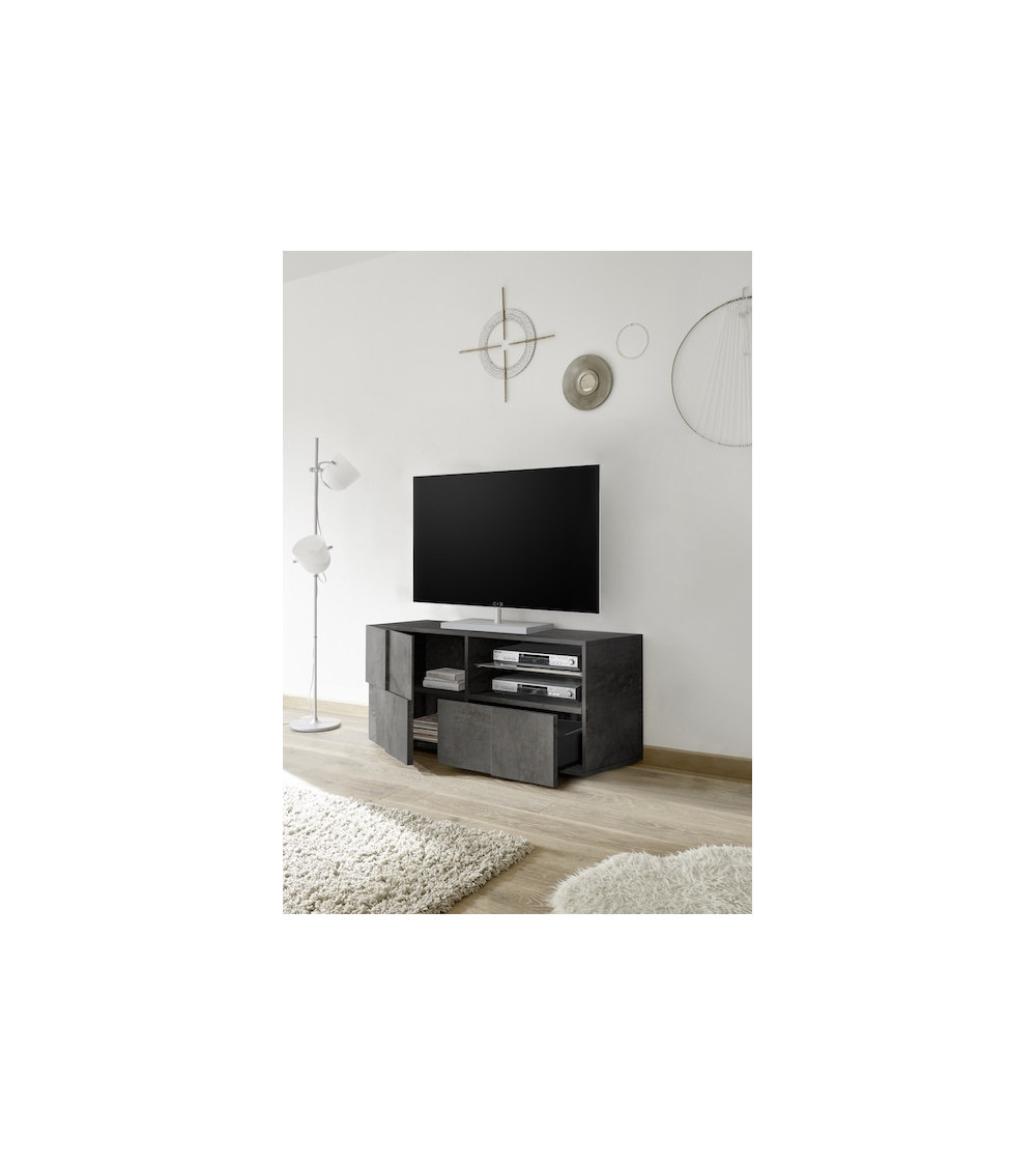 Meuble TV DAMA oxyde 122 cm Meuble TV DAMA oxyde 122 cm