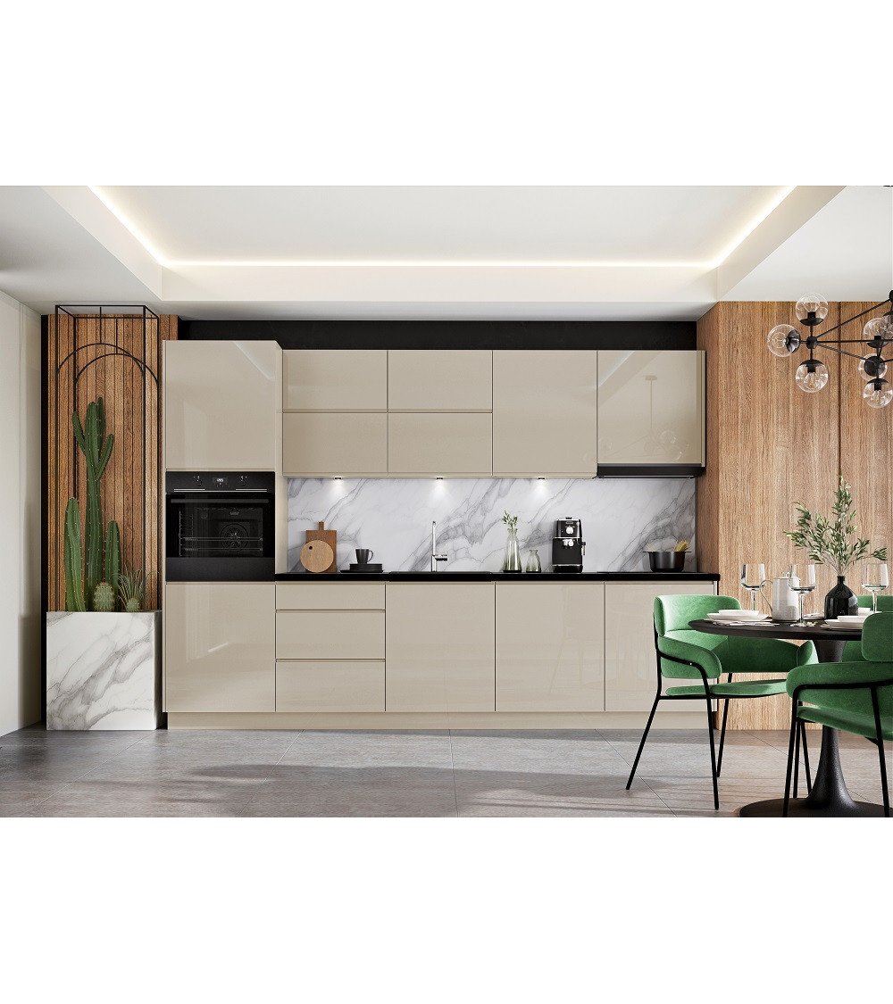 Conjunto muebles de cocina de esquina MOCCA CLASSIC LINE beige