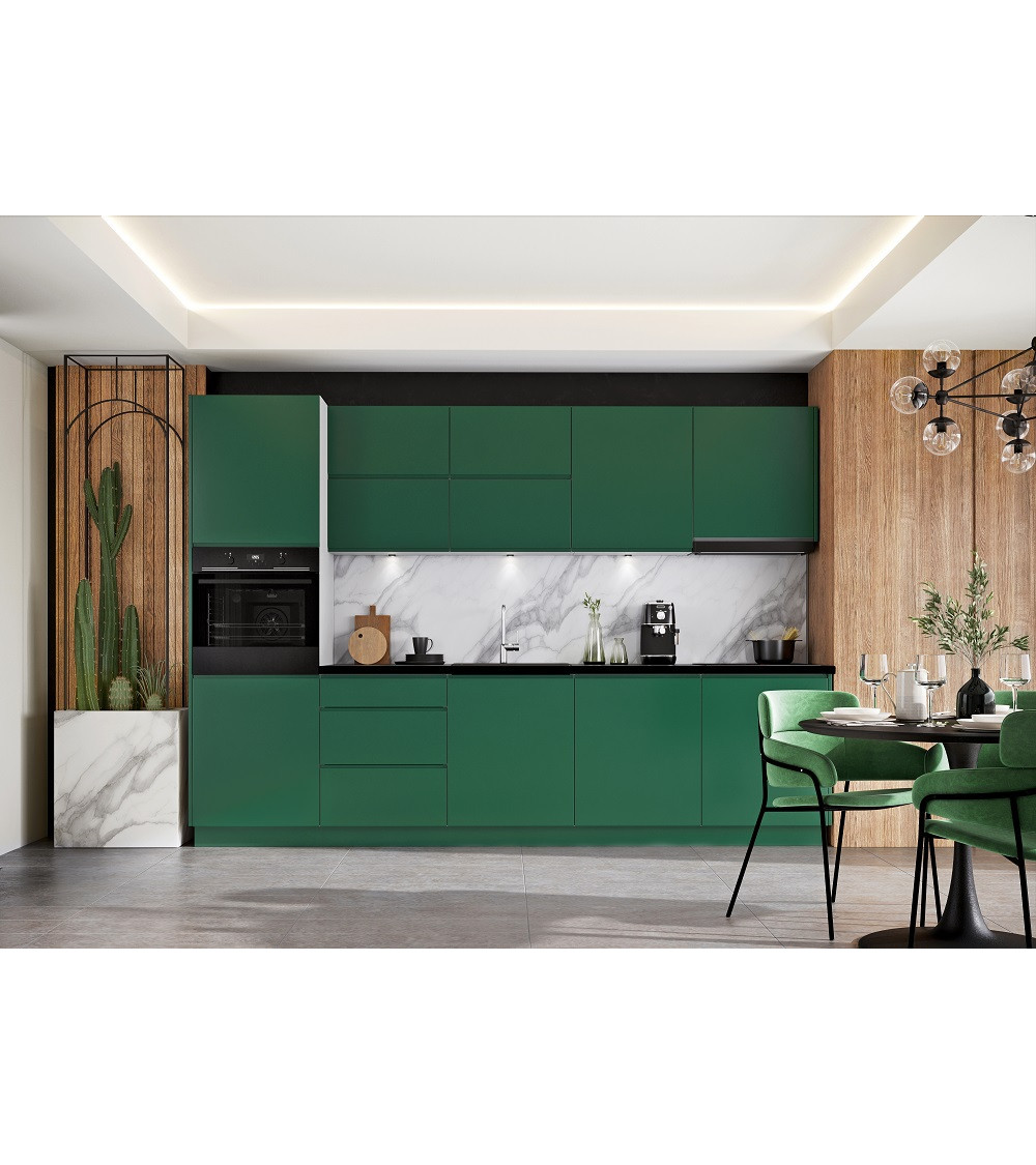 Ensemble Cuisine NINA PREMIUM LINE vert 300 cm