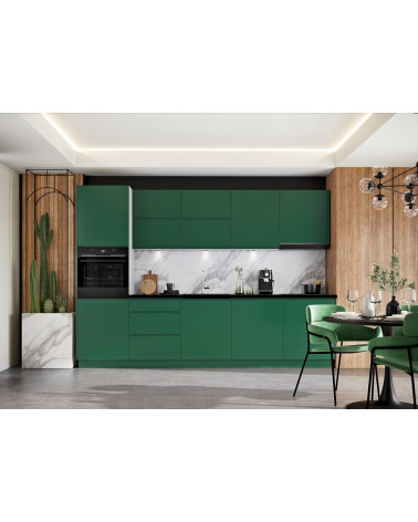 Conjunto muebles de cocina NINA PREMIUM LINE verde 300 cm