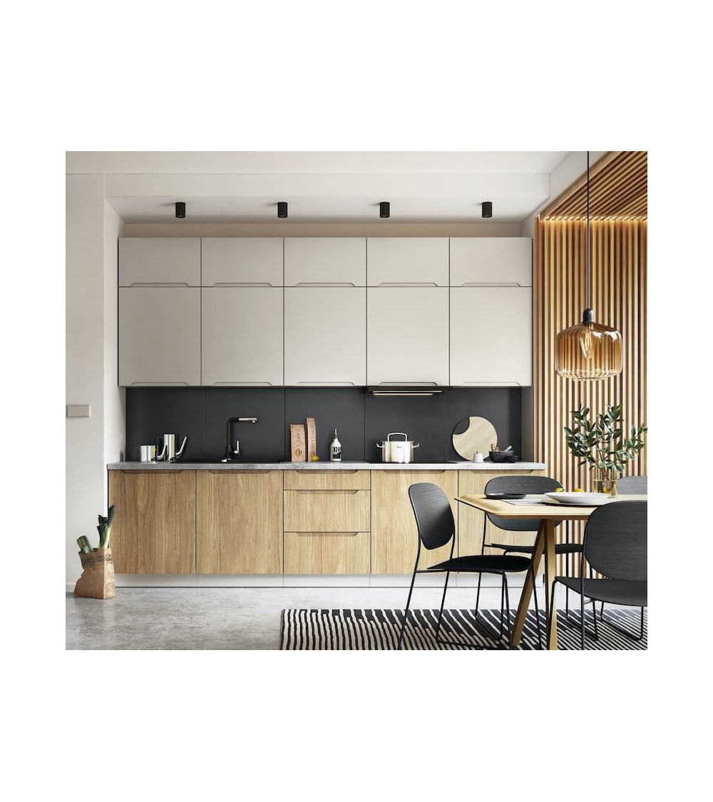 Conjunto muebles de cocina ZOYA TREND LINE blanco mate 210 cm