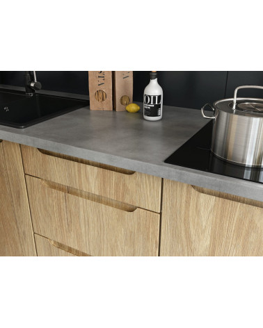 Conjunto muebles de cocina ZOYA TREND LINE blanco mate 210 cm