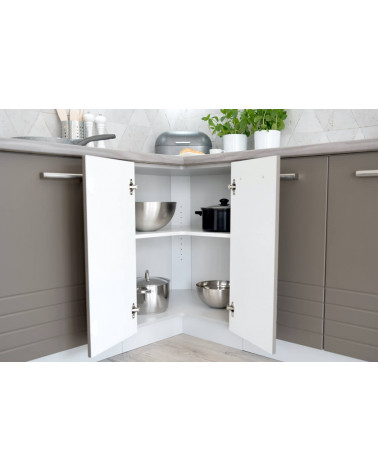 Conjunto muebles de cocina PAULA CLASSIC LINE gris mate 210 cm